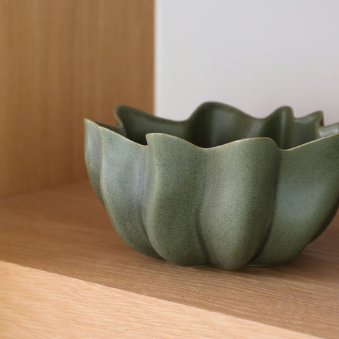 FERM LIVING Nium Bowl, Dark Sage, D36cm