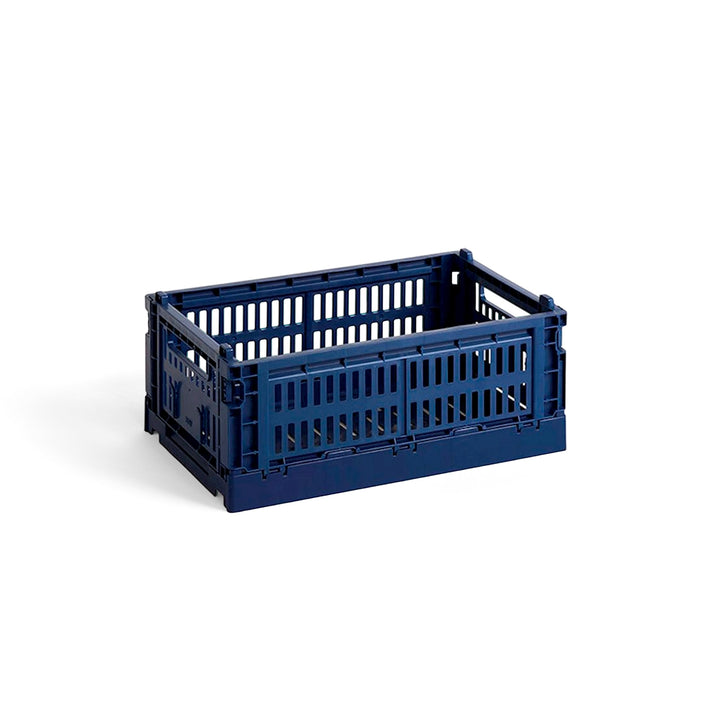 HAY Colour Storage Crate V2, Small, Dark Blue