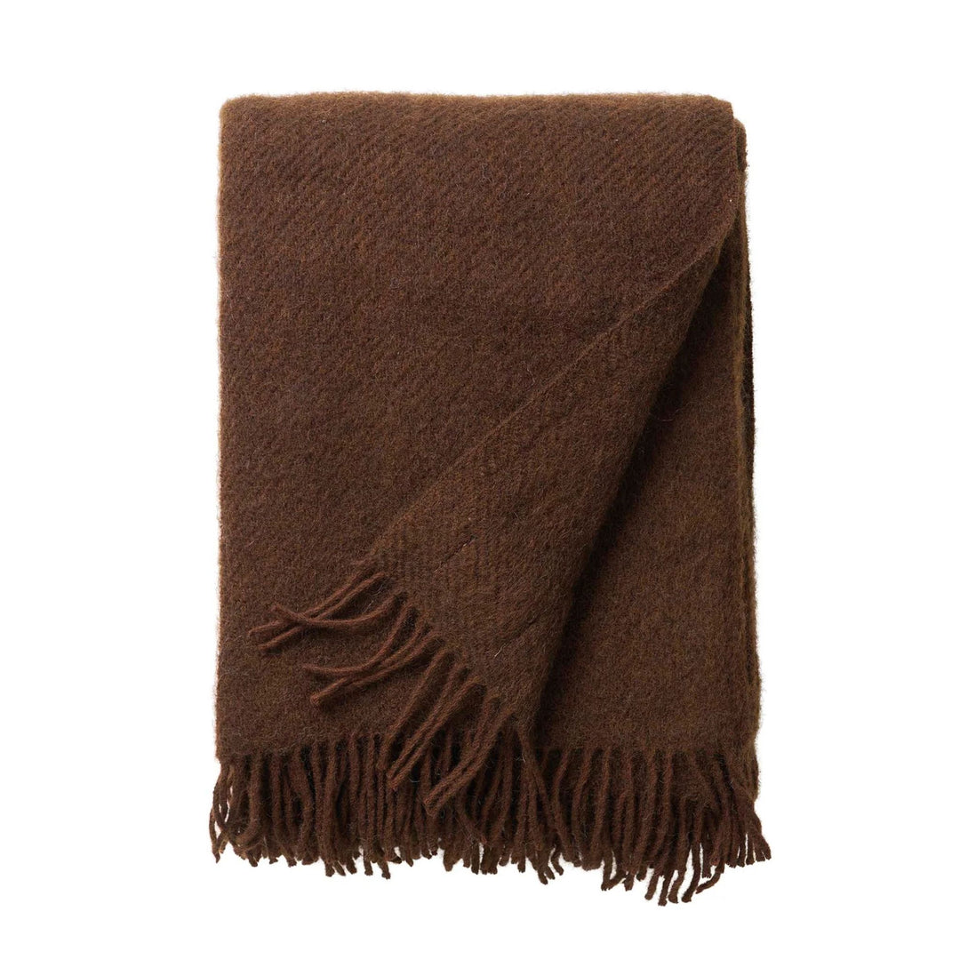 KLIPPAN Gotland Throw Blanket, Walnut