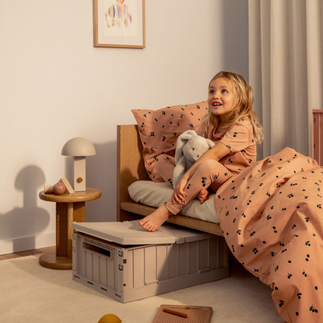 LIEWOOD Weston Storage Crate/Bed Roller w/Lid, Sandy