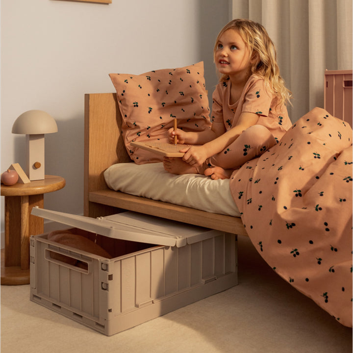 LIEWOOD Weston Storage Crate/Bed Roller w/Lid, Sandy