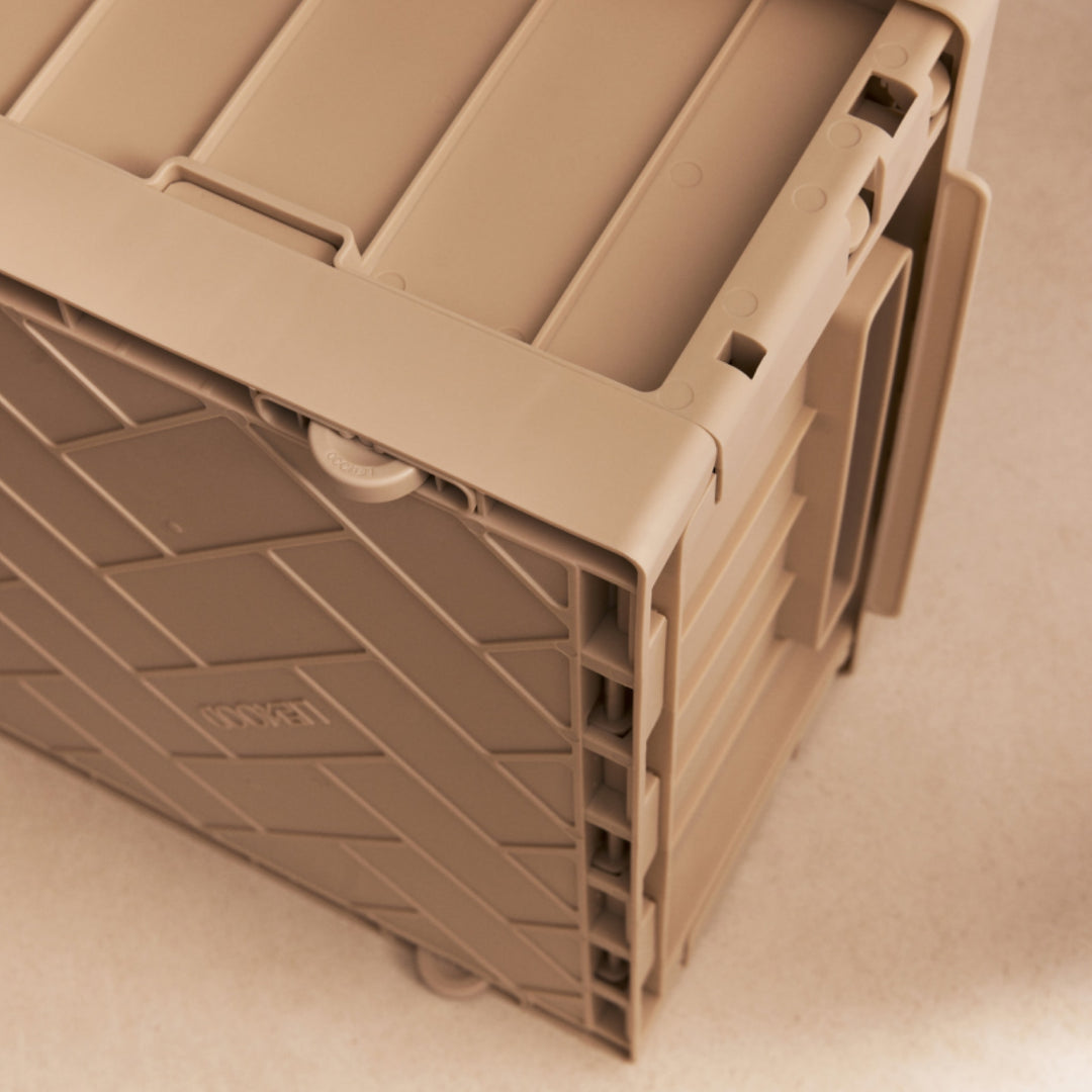 LIEWOOD Weston Storage Crate/Bed Roller w/Lid, Sandy