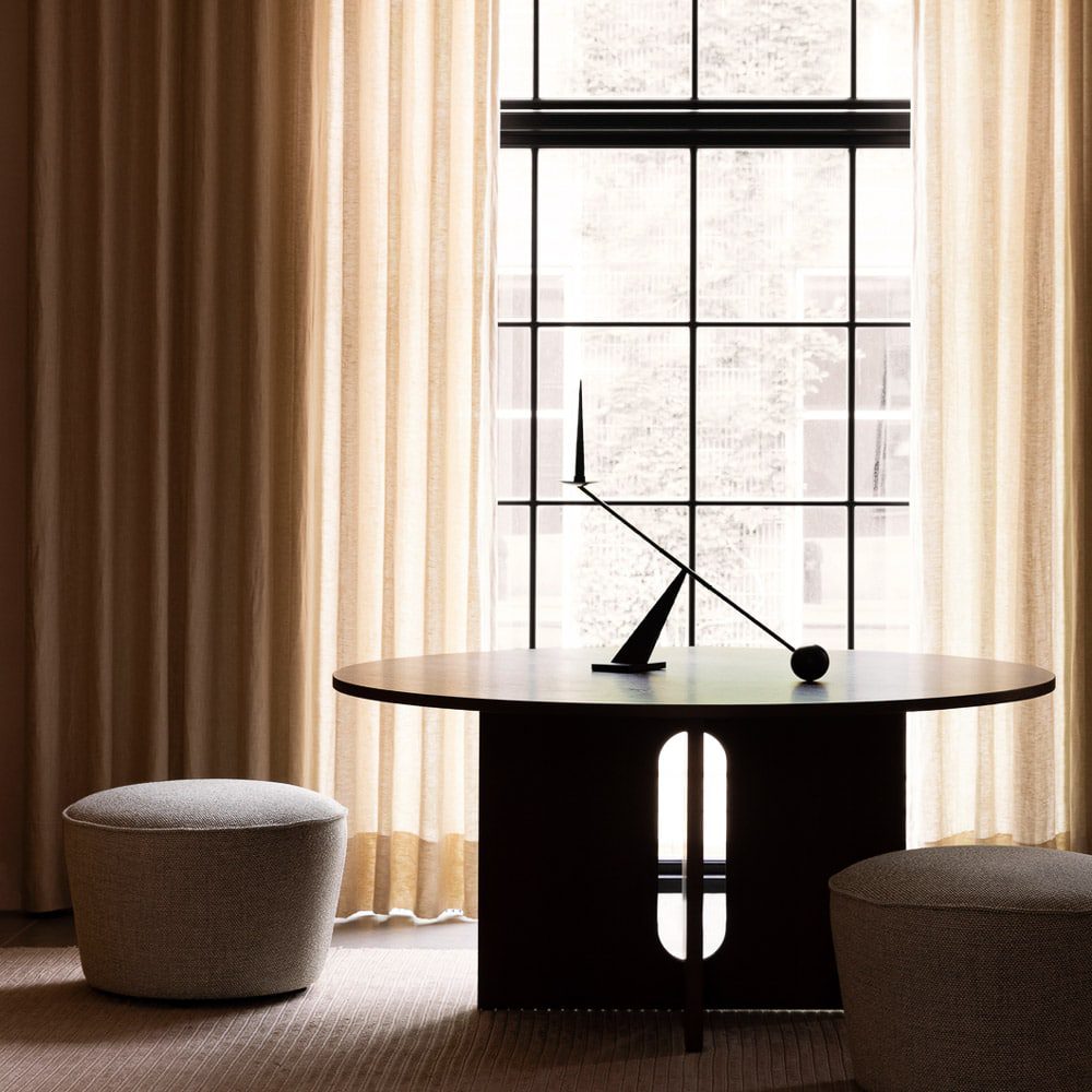 AUDO CPH Interconnect Candle Holder, W70cm, Black Steel