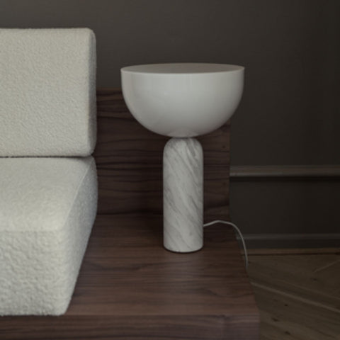 NEW WORKS Kizu Table Lamp, White Marble, Large
