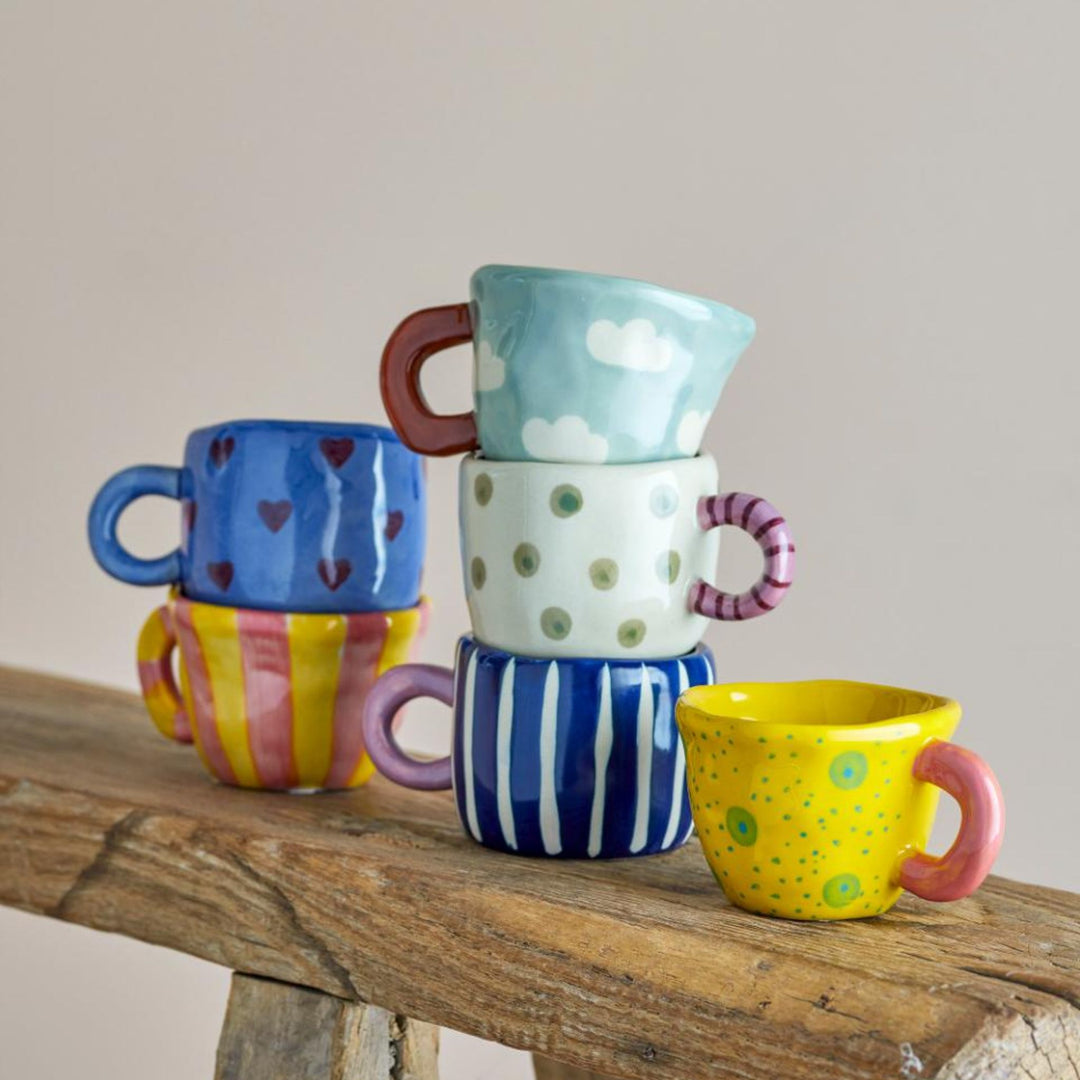 BLOOMINGVILLE Nini Stoneware Espresso Mini Cup, Blue