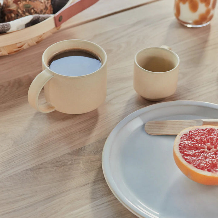 OYOY Yuka Ceramic Cup, Stone (Set of 2)