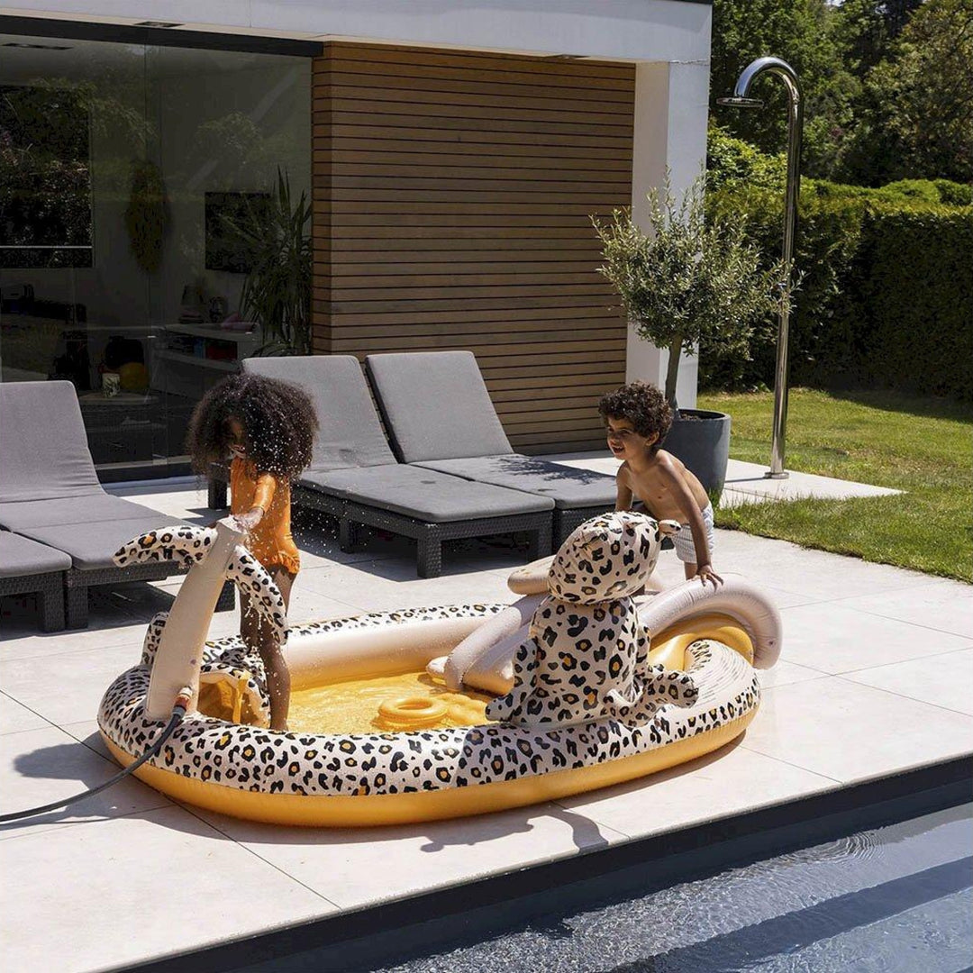 SWIM ESSENTIALS Inflatable Adventure Pool, Beige Leopard