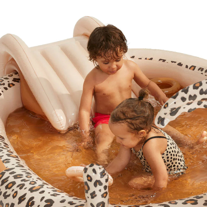 SWIM ESSENTIALS Inflatable Adventure Pool, Beige Leopard