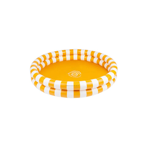 SWIM ESSENTIALS Inflatable Kids Pool, 100cm, Yellow Stripes