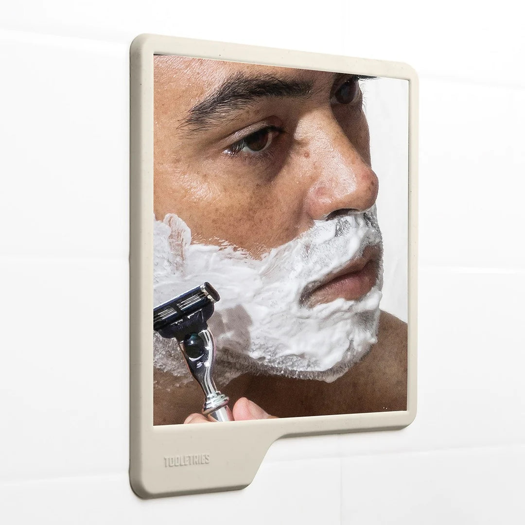 TOOLETRIES The Oliver Shower Mirror, Sand