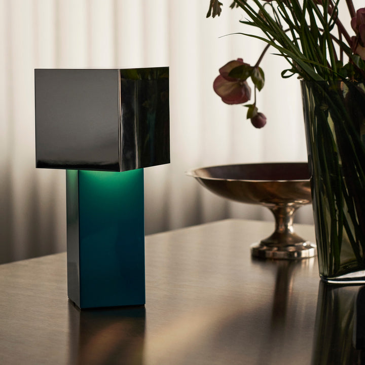 &TRADITION Pivot Portable Lamp, Blue & Silver