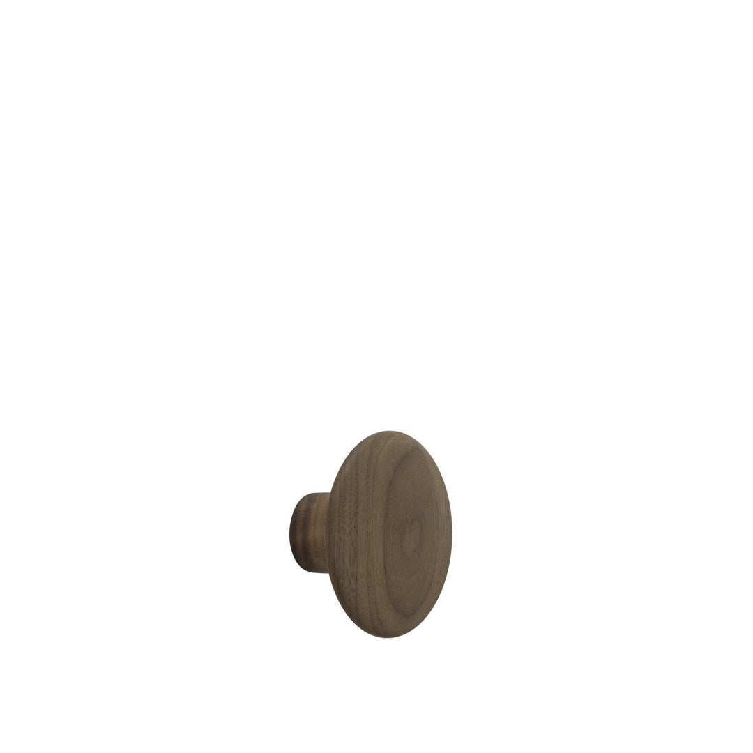 MUUTO The Dots Hook/ Door Knob, Walnut – 3 Sizes