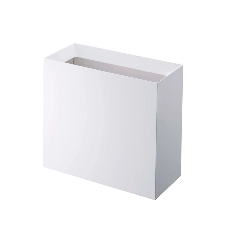 YAMAZAKI Tower Rectangular Trash Can/Rubbish Bin, White