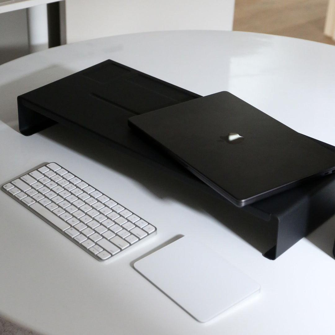 YAMAZAKI Tower Monitor Stand, Black