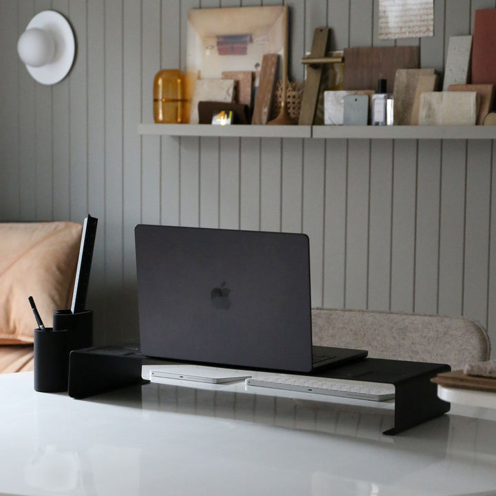 YAMAZAKI Tower Monitor Stand, Black