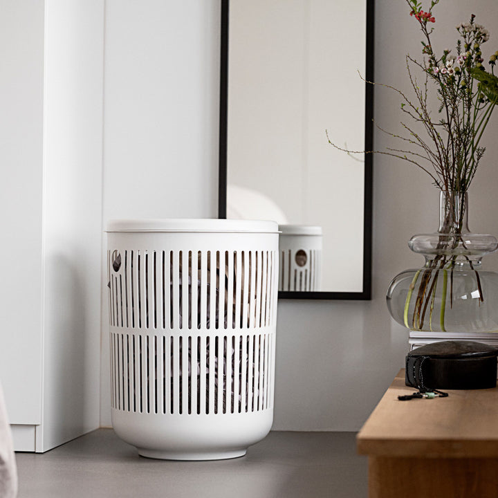 ZONE DENMARK Ume Laundry Basket 60L w/Lid, White