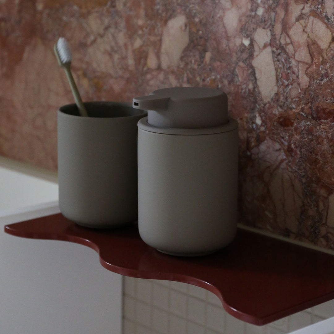 ZONE DENMARK Ume Soap Dispenser, 250ml, H12.8cm, Taupe