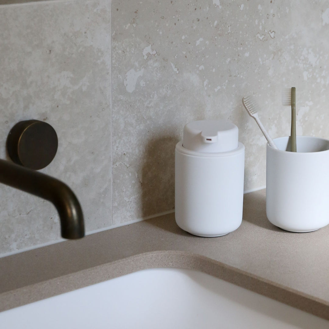 ZONE DENMARK Ume Soap Dispenser 250ml, H12.8cm, White