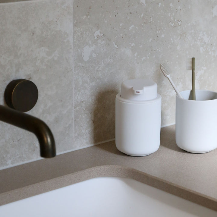 ZONE DENMARK Ume Soap Dispenser 250ml, H12.8cm, White