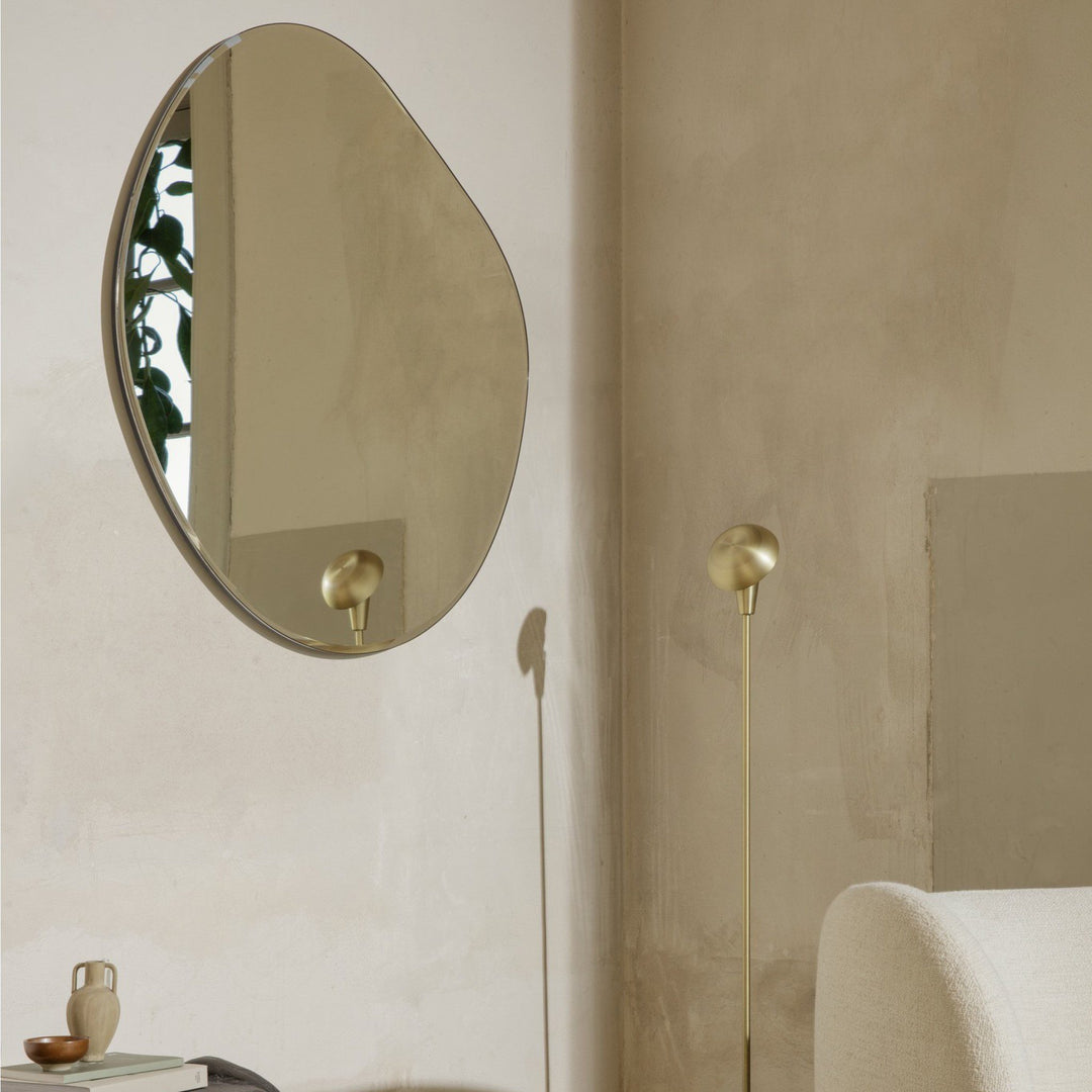 FERM LIVING Pond Mirror XL, Brass