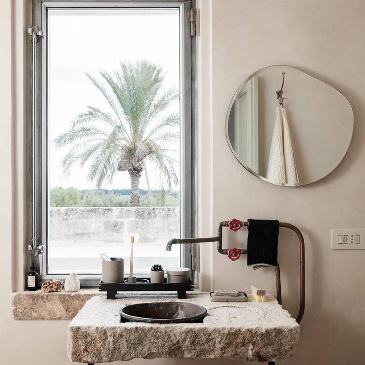 FERM LIVING Pond Mirror XL, Brass