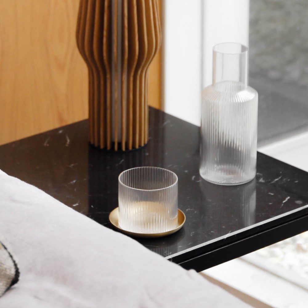 FERM LIVING Ripple Carafe Set, Clear