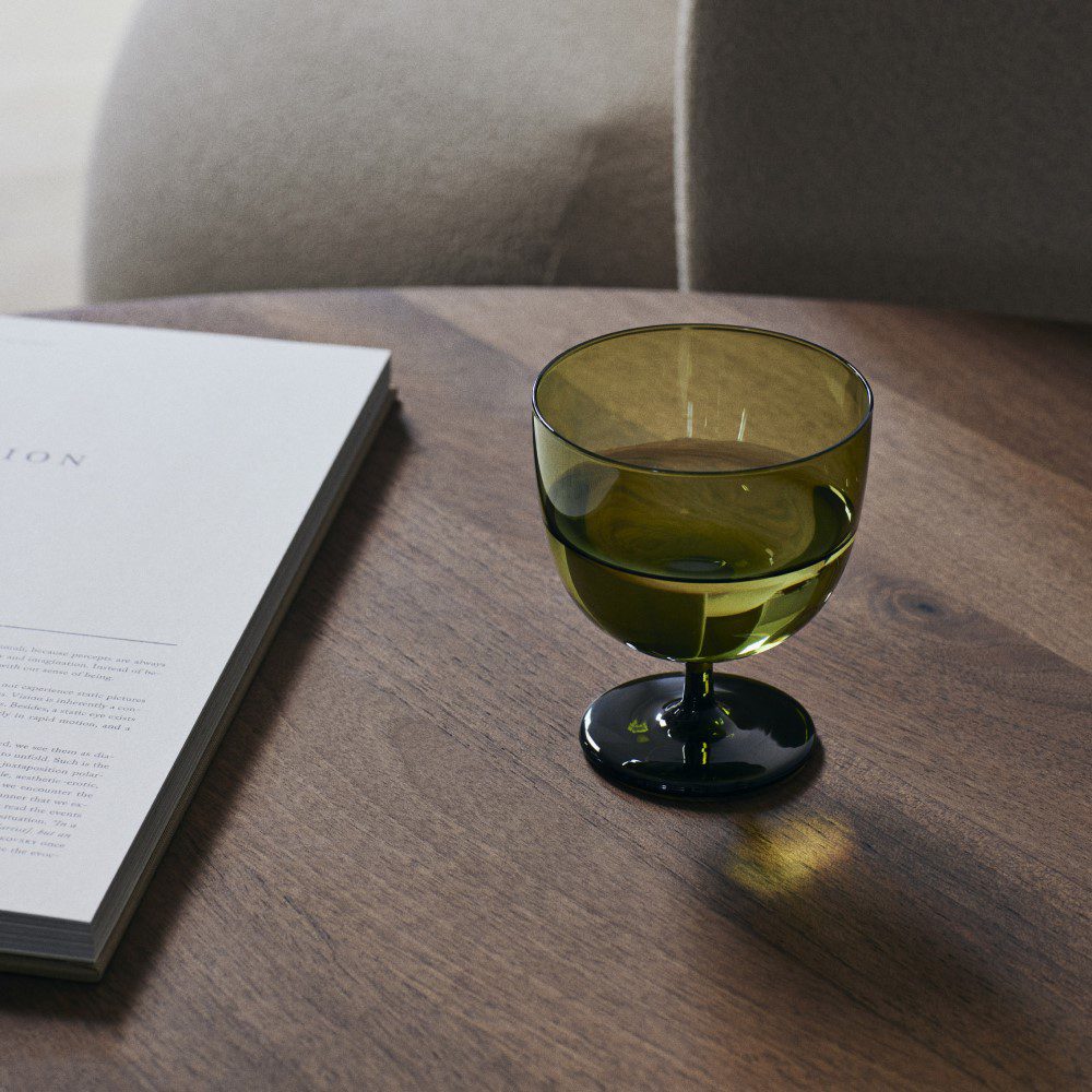 FERM LIVING Host Water Glasses, Moss Green (Set of 2)