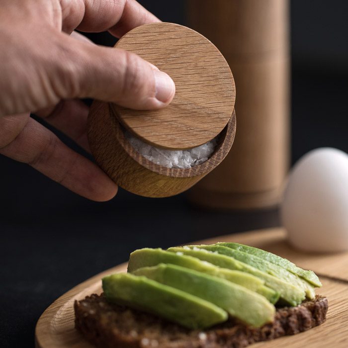 BY WIRTH ‘Salt Me’ Salt Dish Oak-22211