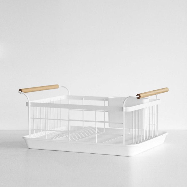 YAMAZAKI Tosca Dish Drainer White - Main Image