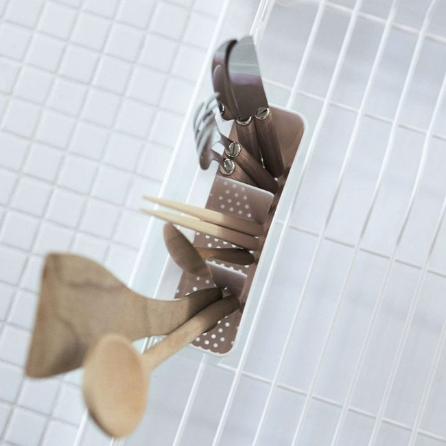 YAMAZAKI Tosca Dish Drainer White-22975