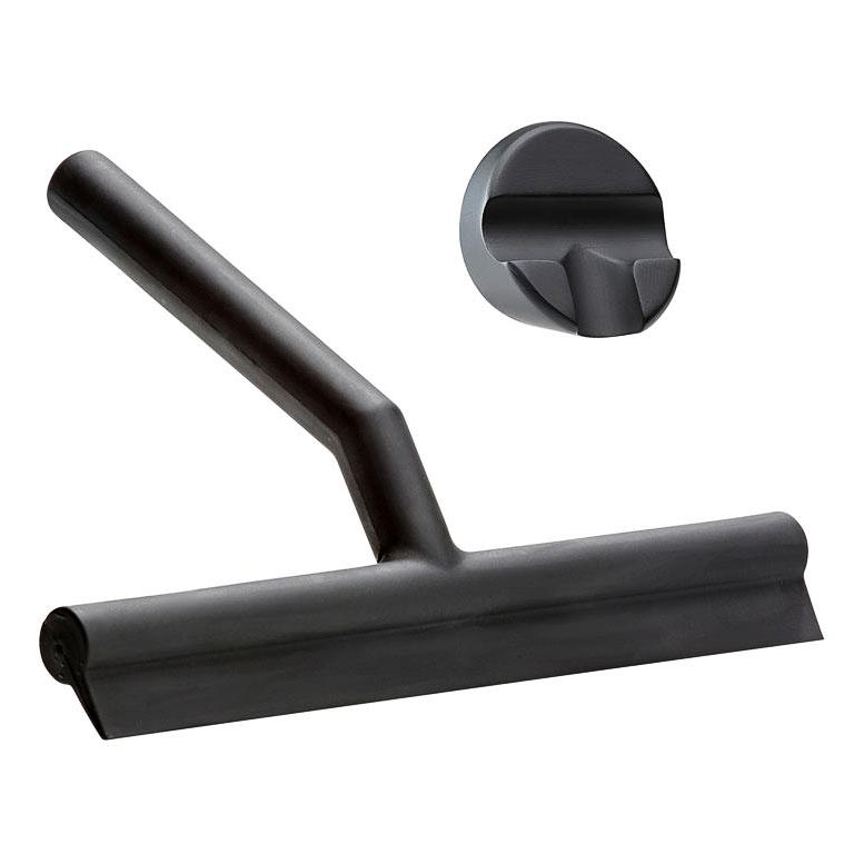 ZONE DENMARK Shower Wiper Squeegee with 3M Holder Black-27184