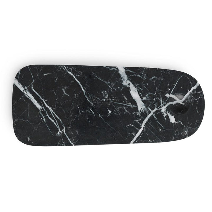NORMANN COPENHAGEN Pebble Cheese Board Small Black Marble -0