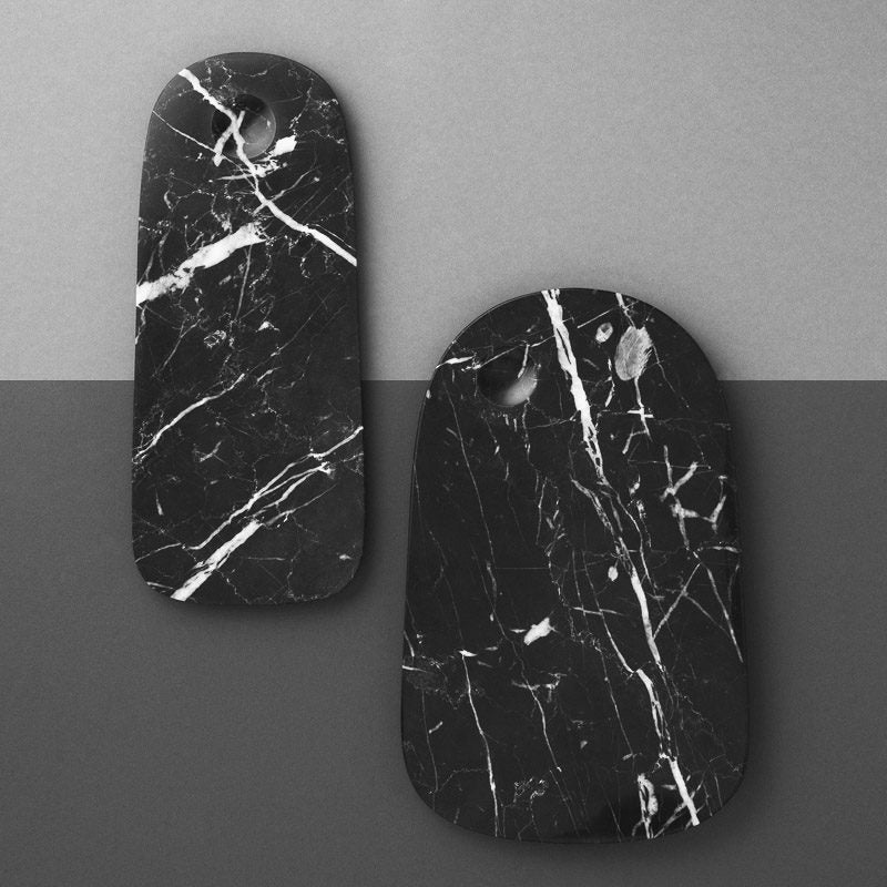 NORMANN COPENHAGEN Pebble Cheese Board Small Black Marble -14107