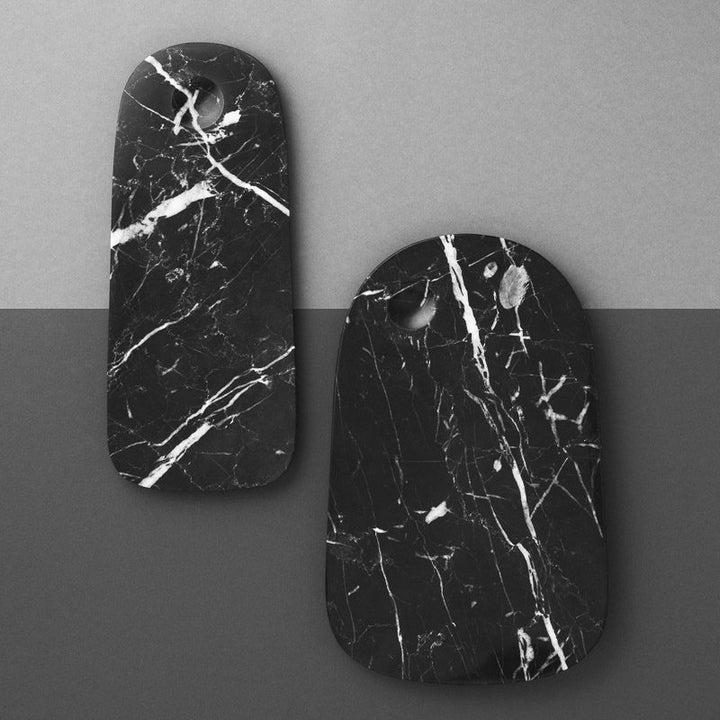 NORMANN COPENHAGEN Pebble Cheese Board Small Black Marble -14107