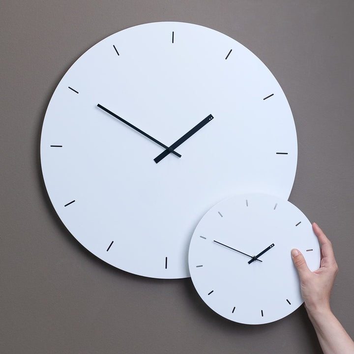 TOO DESIGNS Minimal Clock, White, Ø 49 cm