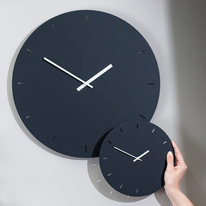 TOO DESIGNS Minimal Clock, Black, Ø 49 cm