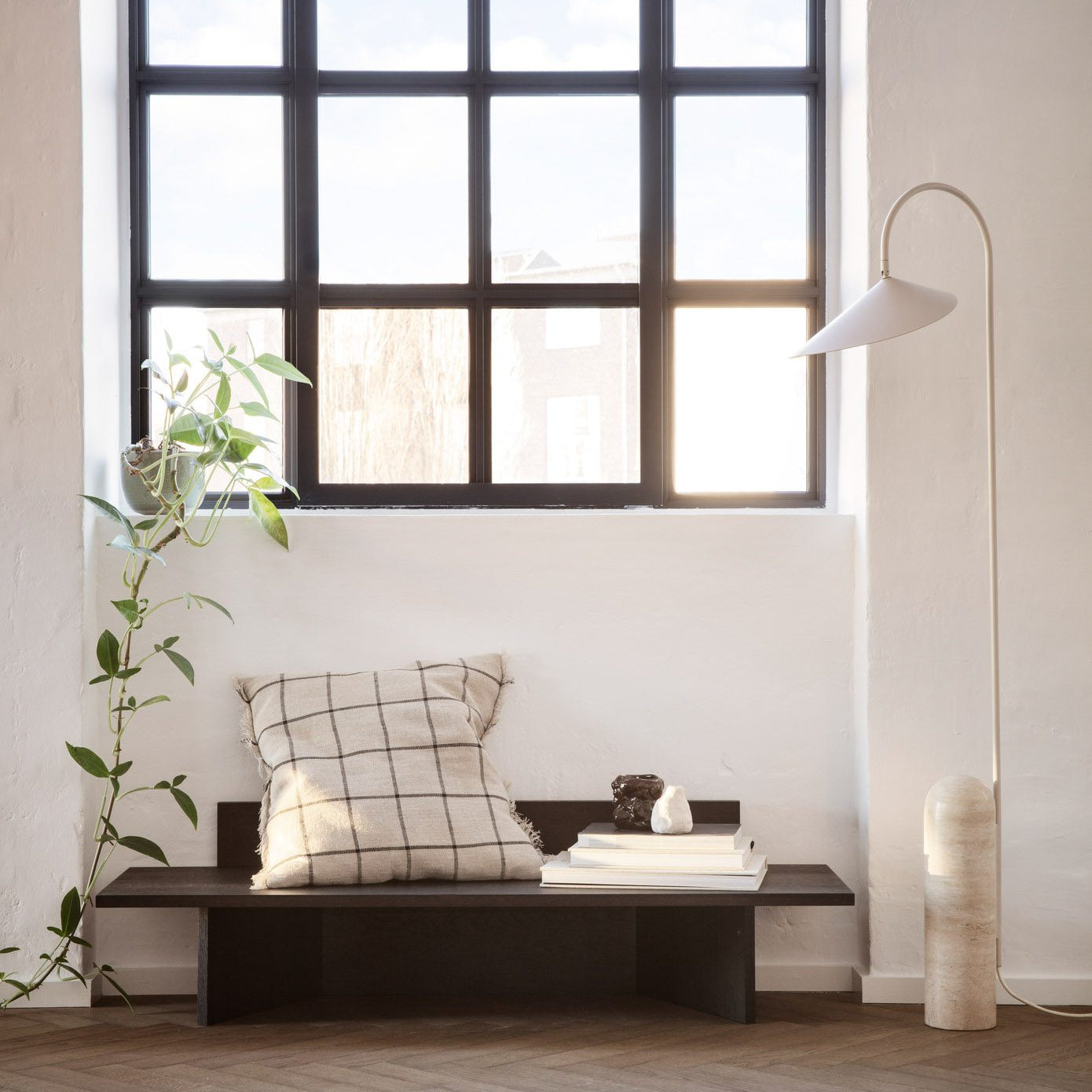 FERM LIVING Arum Floor Lamp, Cashmere