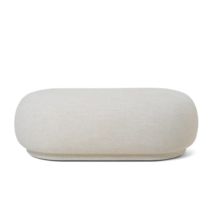 FERM LIVING Rico Ottoman, Boucle, Off-White