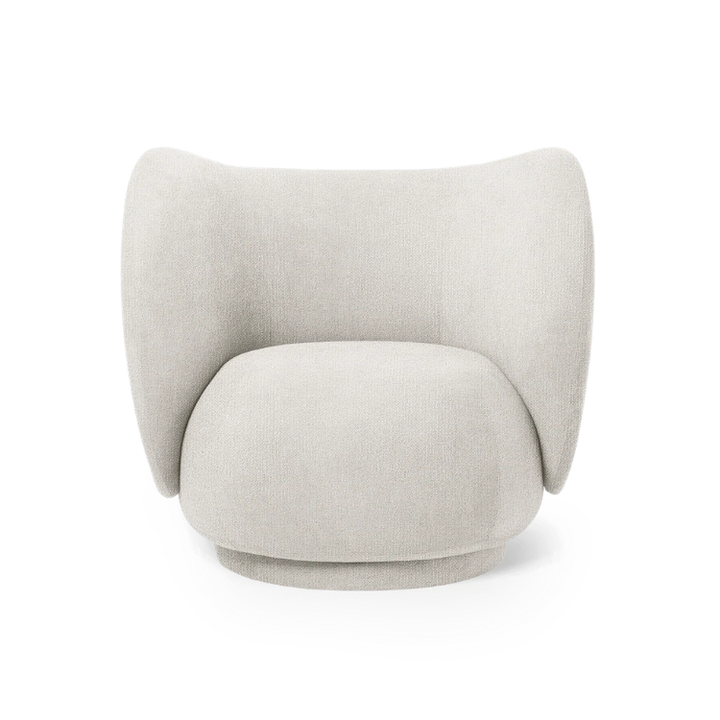 FERM LIVING Rico Lounge Chair, Boucle, Off-White