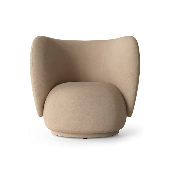 FERM LIVING Rico Lounge Chair, Boucle, Sand