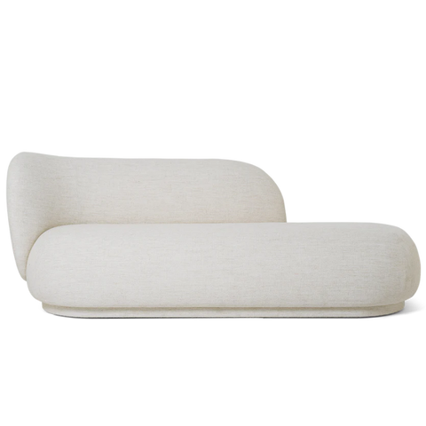 FERM LIVING Rico Divan Left, Boucle, Off-White
