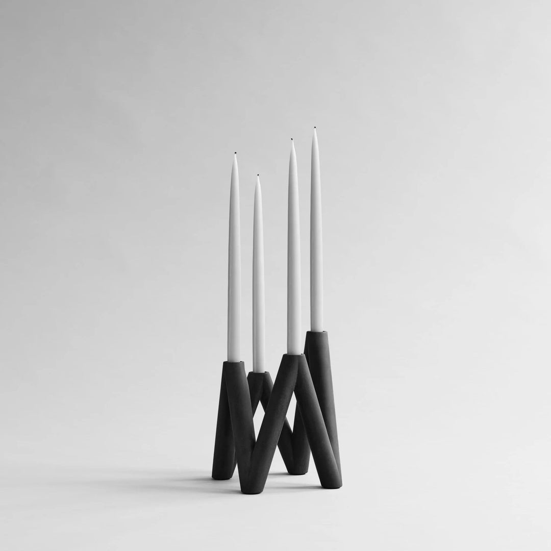 101 COPENHAGEN W Candle Holder, Black