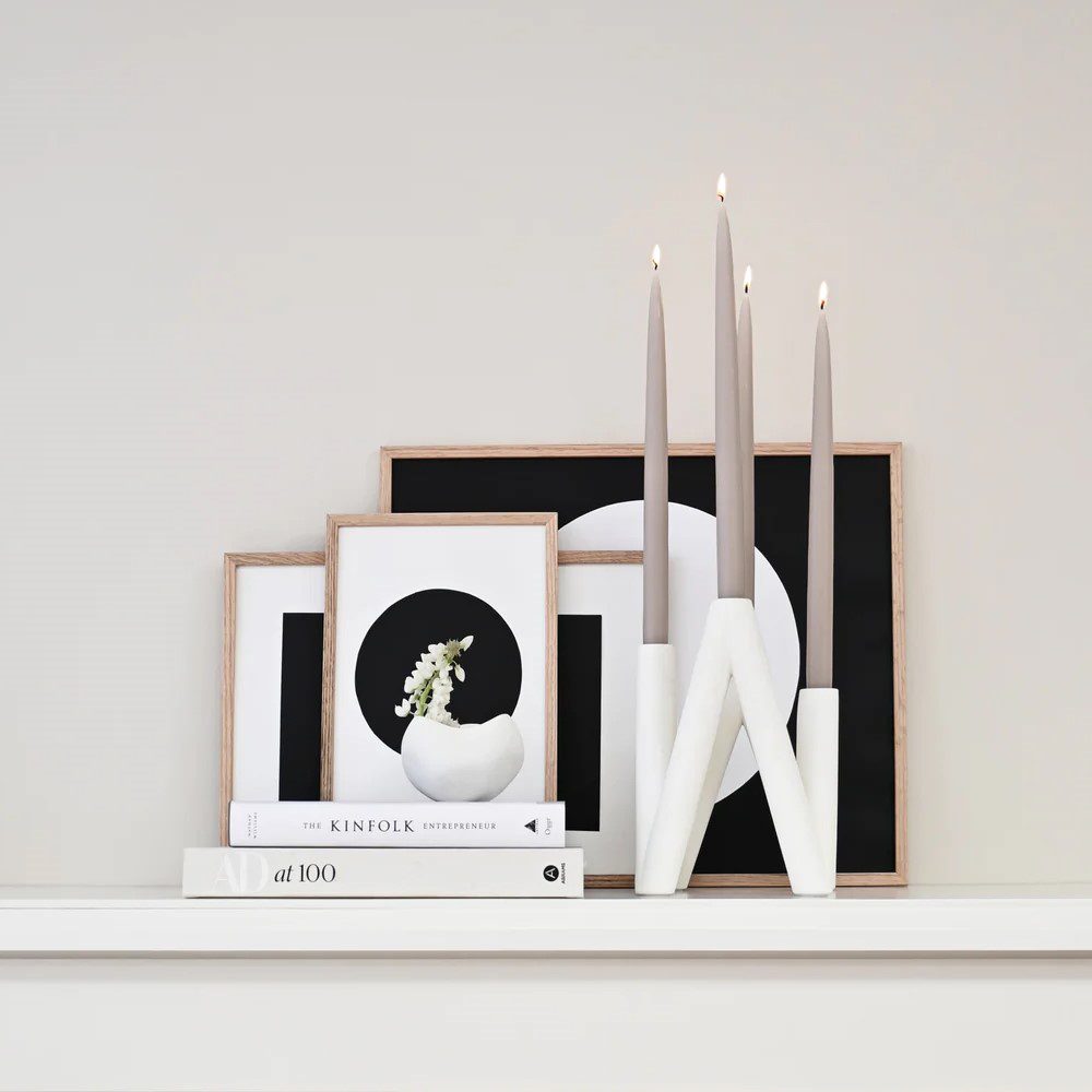 101 COPENHAGEN W Candle Holder, Bone White