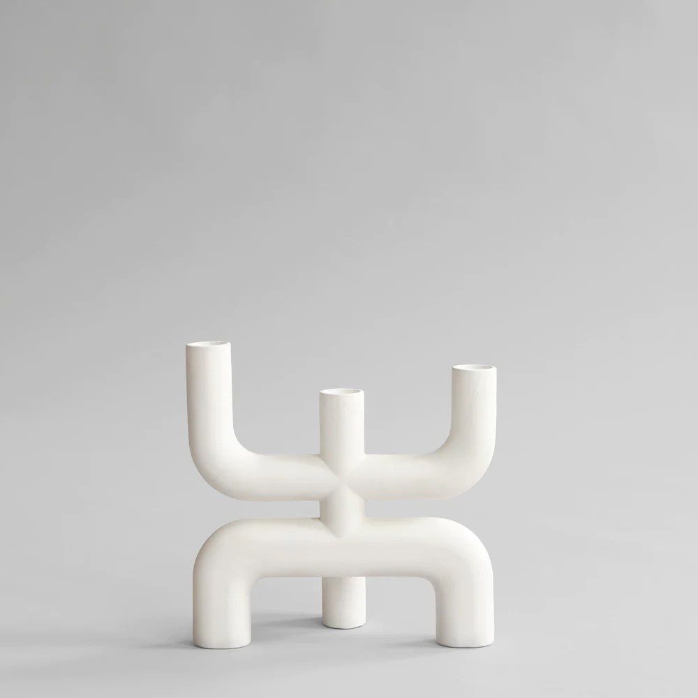 101 COPENHAGEN Cobra Candle Holder, Bone White