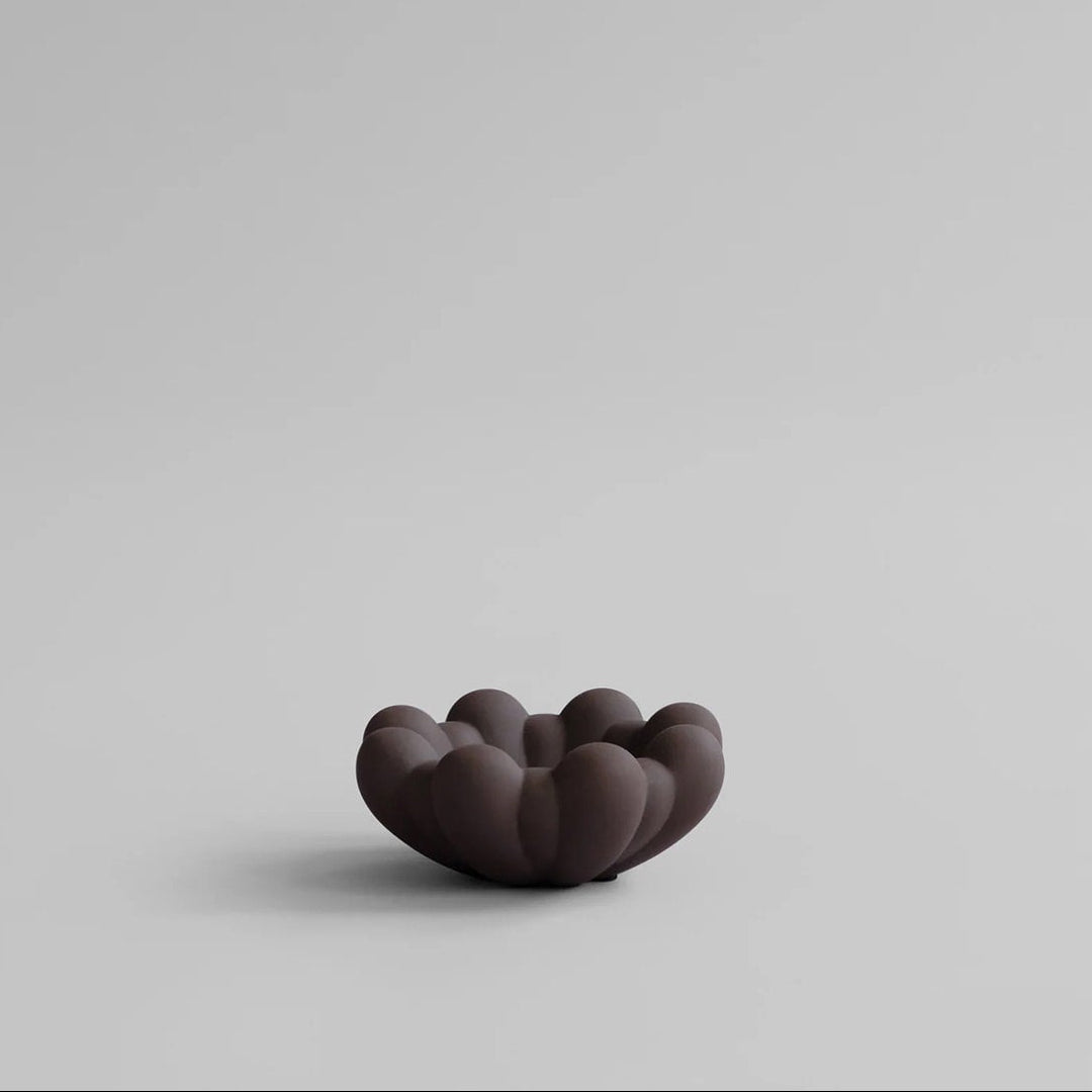 101 COPENHAGEN Bloom Tray Mini, D15.5cm, Chocolate Brown