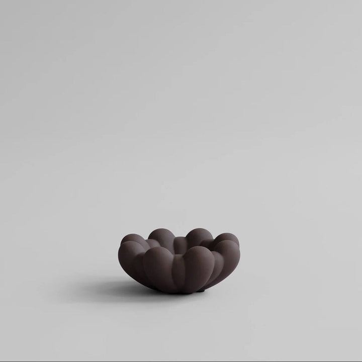 101 COPENHAGEN Bloom Tray Mini, D15.5cm, Chocolate Brown