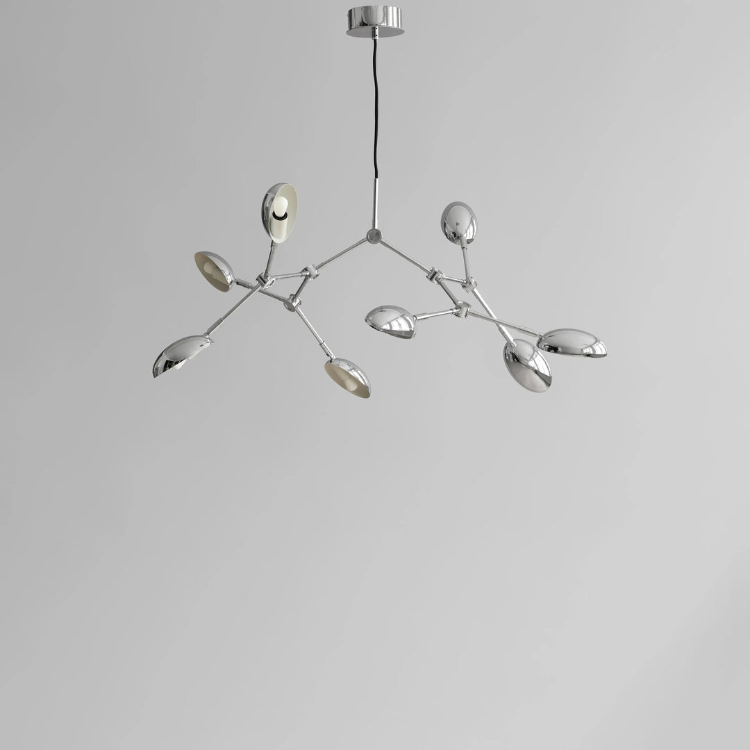 101 COPENHAGEN Drop Chandelier, Mini, Chrome