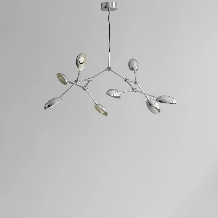 101 COPENHAGEN Drop Chandelier, Mini, Chrome