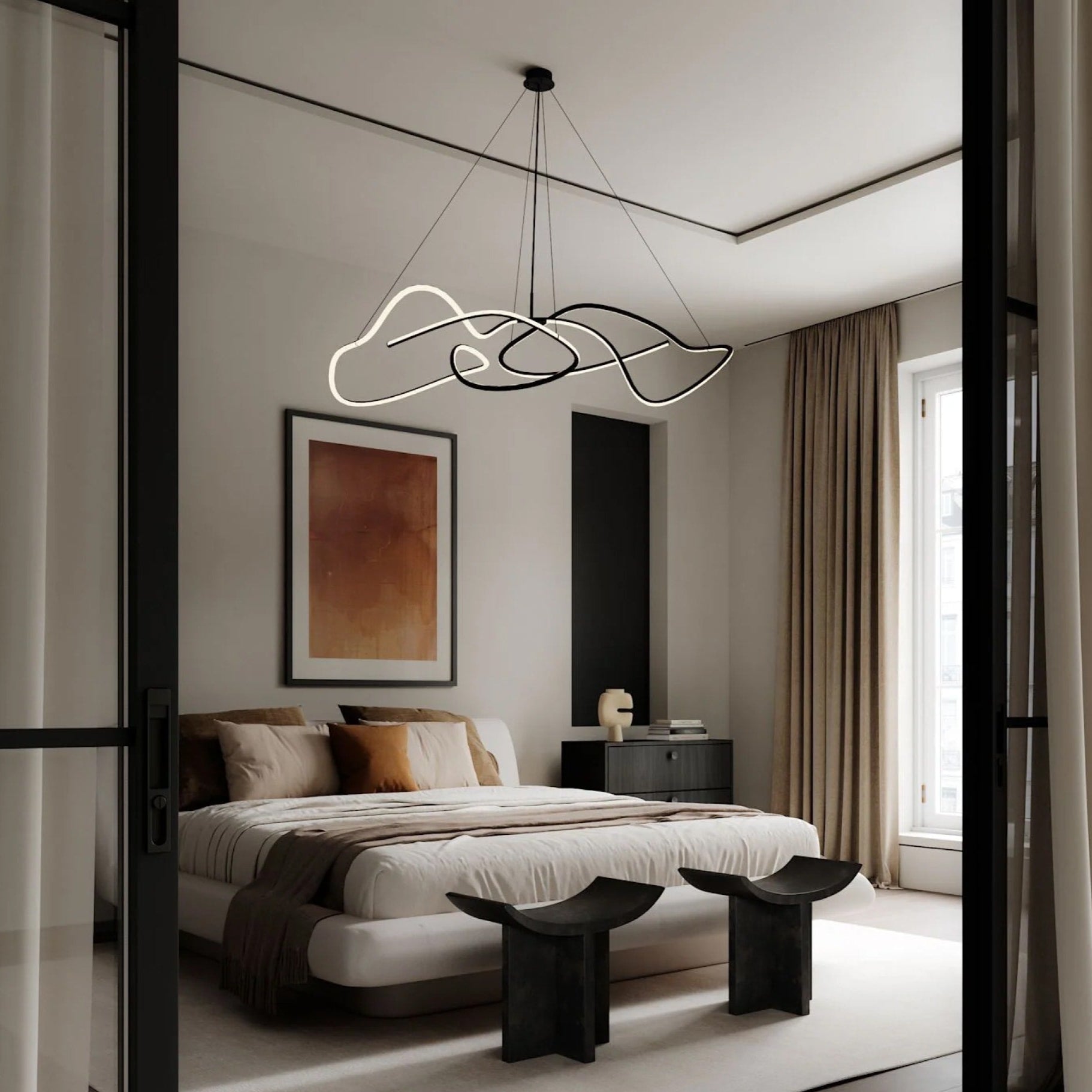 PRE-ORDER │ 101 COPENHAGEN Ghost Chandelier, Big, Burned Black