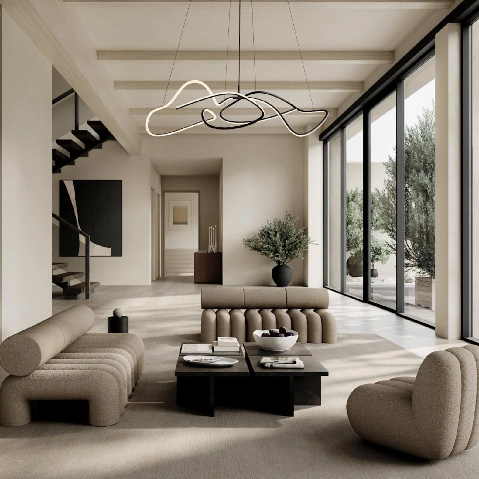 PRE-ORDER │ 101 COPENHAGEN Ghost Chandelier, Big, Burned Black